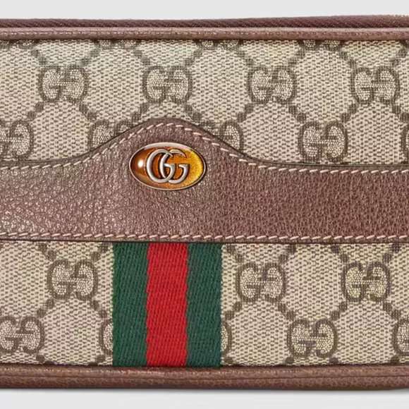 Gucci Ophidia Interlocking GG Canvas with Webbing Shoulder Bag - Picture 13 of 13